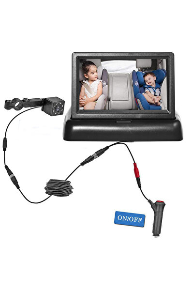 Choice Baby Monitor Babi 4.3 Inch HD Foldable Car Rear View Monitor Reversing...