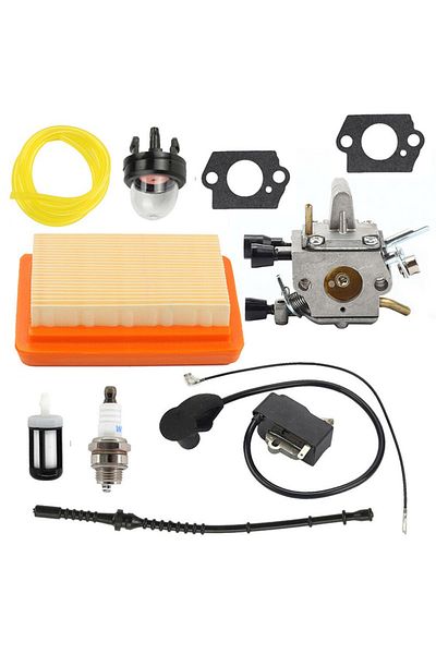 Choice set 1pc Carburetor Kit For Stihl FS120 FS200 FS250 FS250R FS300 FS350 Trimmer Brushcutter 4134120065