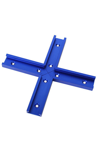 Choice1 طقم تقاطع مسار على شكل حرف T من الألومنيوم مكون من 4 قطع باللون الأزر...