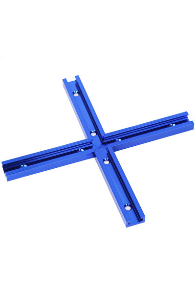 choice2 طقم تقاطع مسار T-Track بفتحة ميتري مقاس 19 مم باللون الأزرق للنجارة، ...