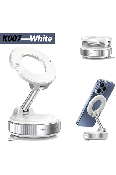 Choice K007 White K007/K009 Strong Magnetic Car Phone Holder Foldable Design ...