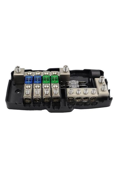 Choice 30A 60A 80A Circuit HD Fuse Power Distribution Block wGround Buss For Campers Cars Audio With Red...