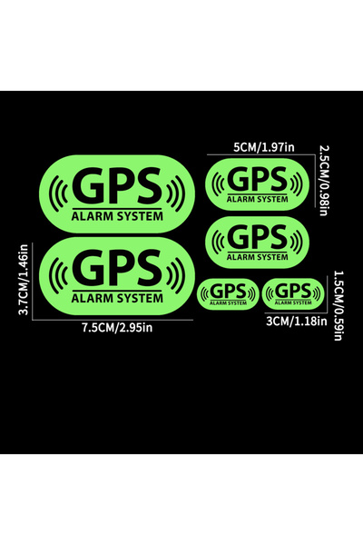 Choice مجموعة واحدة من ملصقات نظام إنذار GPS للدراجات النارية من YG-GPS، خزان...