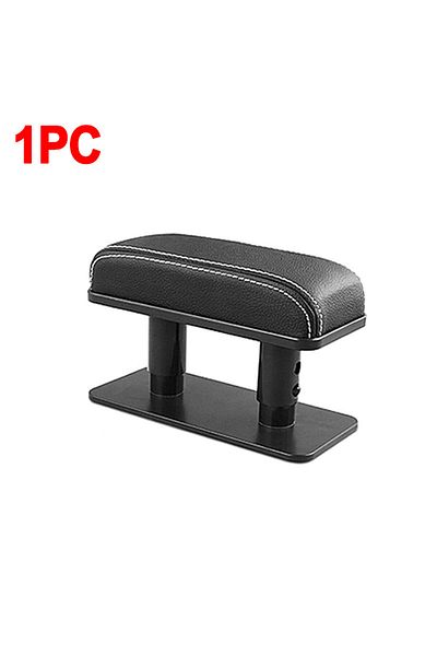 Choice 1pc White line SEAMETAL Car Arm Rest Cushion Extension Adjustable Height Elbow Support Cushion Reduc