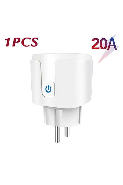 Choice 20A No Power Monitor Tuya Smart EU Plug WiFi Socket 16A/20A with Power Monitoring Timer Outlet Smart
