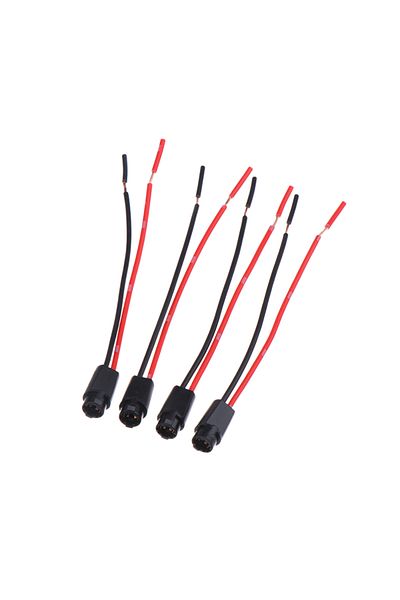 Choice 5pc 5Pc T5 LED Bulb Holder Socket LED T5 Light Bulb Plug Extension Cables Harness Car headlight Adap