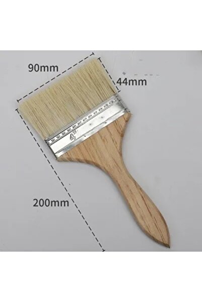 choice2 5Pcs 4inch 5pcs Paint Brush Wooden Handle BBQ Brush 1/2/4/5/6 Inch So...