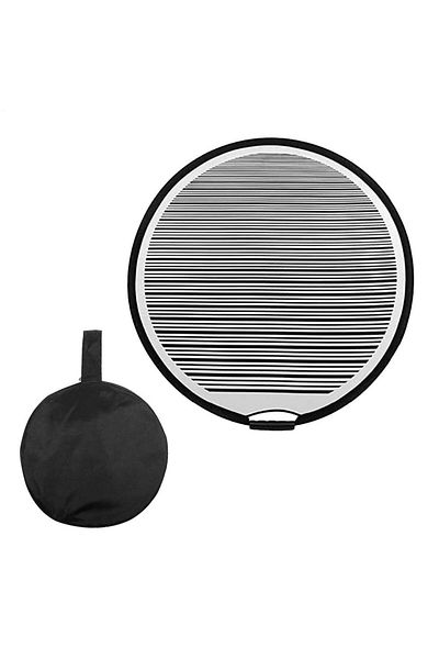 Choice as shows Newest 80cm Circular Striped Foldable Lined Light Reflector Board Round Dent Panel Vehicle