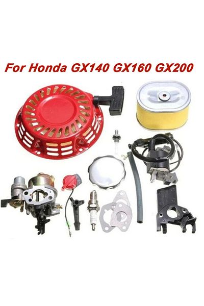 Choice For Honda GX140 GX160 GX200 Carburetor Set Service Carburetor Plug Ignition Coil Recoil Gaskets