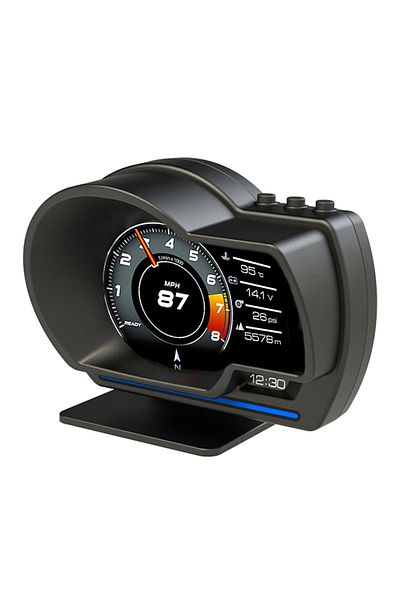 Choice black Car Head up Display OBDⅡ+GPS Smart Gauge High Definition Speedometer Car Diagnostic Tool OBD F