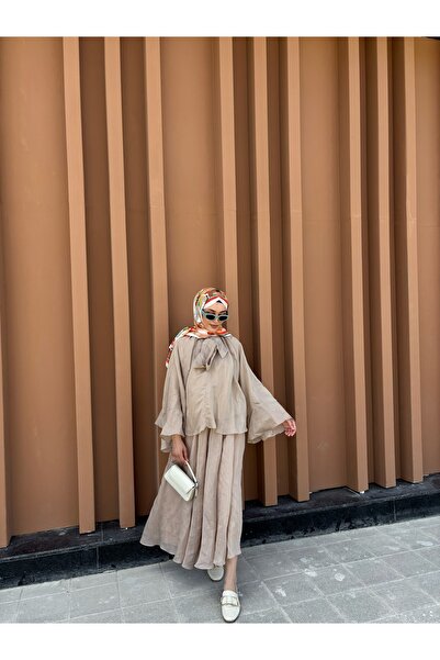 LADY GLANCE Fırfır detaylı Takım Taş