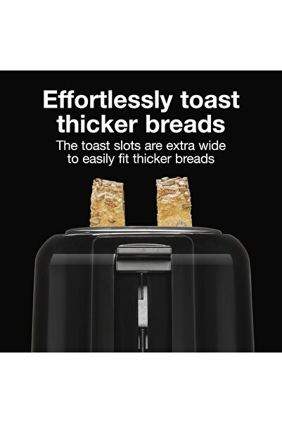 Olympia 2-Slice Extra-Wide Slot Toaster with Cool Wall, Shade Selector, Toast Boost, Auto Shut-off and Cance