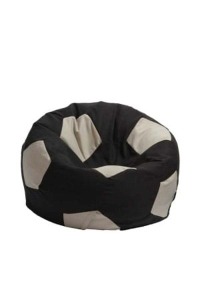Pufrelax Fotoliu Minge Telstar XXL, Material Textil - Black & Cream
