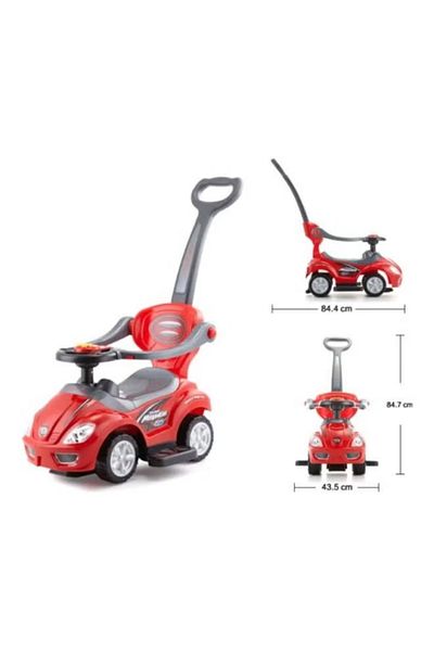 Cool Baby 3-In-1 Deluxe Push Cart Ride-On Car 84.4x84.7x43.5cm