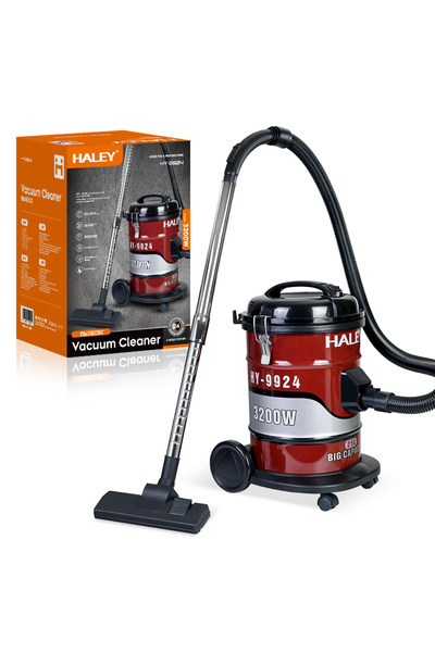 HALEY Aspirator industrial 2 în 1 de 3200 W, 25 L, filtrare multistrat, putere mare, silențios
