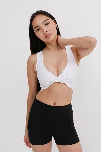 Addax Knot Detailed Crop Tank Top A0090-B10