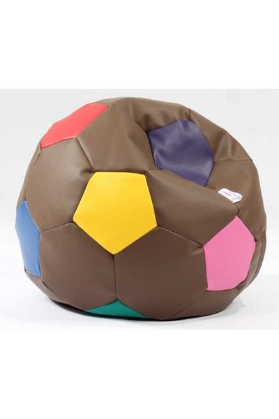 Pufrelax Telstar XXL Ball Armchair, Material: Eco-leather - Chocolate Sprinkles
