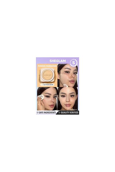 SHEGLAM Skin-Focus High Coverage Powder Foundation-Buttercream