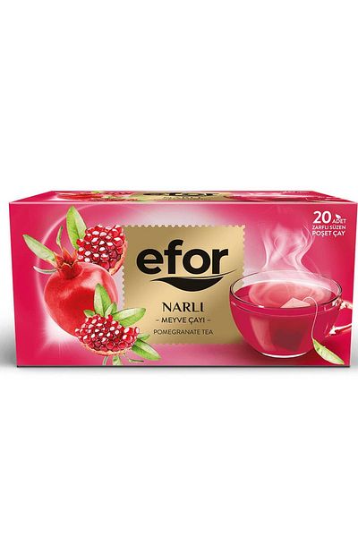 Efor Ceai de plante și fructe cu rodie, 20 de pliculețe
