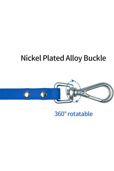 Nimble lesă pentru câini, PVC/metal, albastră, 9,2 m