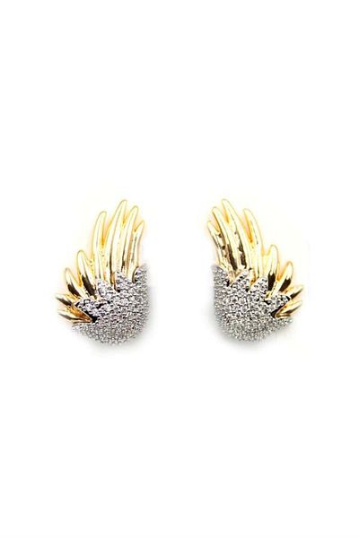 Rasanet Angel Wing Earrings - Gold