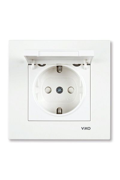 Viko by Panasonic Priza Schuko cu capac Viko Karre Alb