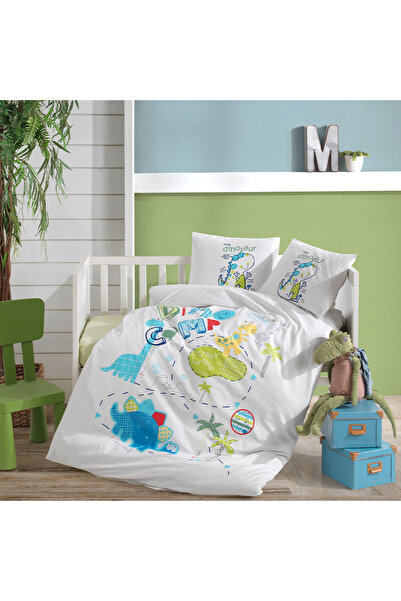 Nazenin 100% βαμβακερή βρεφική κούνια λινό ranforce, Home, Dino Camp