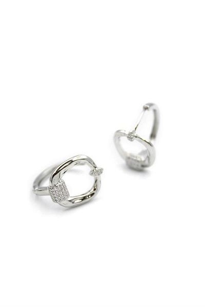 Rasanet Jewelled Earrings - Silver