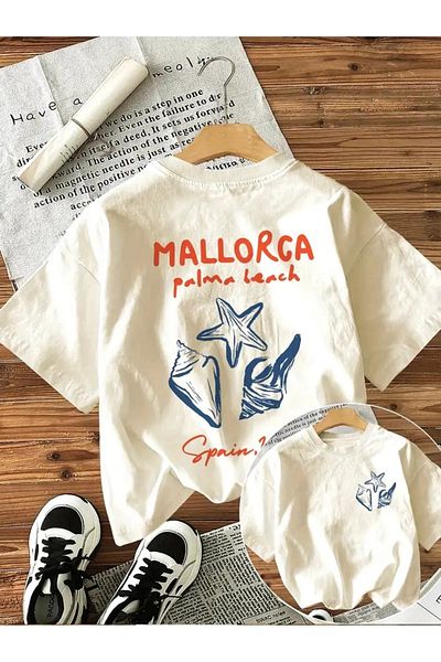 Touz Moda Μπλουζάκι Palma Beach Design Unisex Oversize