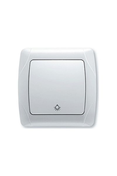 Viko by Panasonic Switch with Spring Return and Light Bulb Symbol