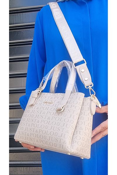 Just Polo Stone Color Women's Hand and Shoulder Bag New Season Size 18X25 cm