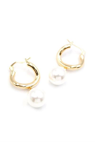 Rasanet Pearl Earrings - Gold