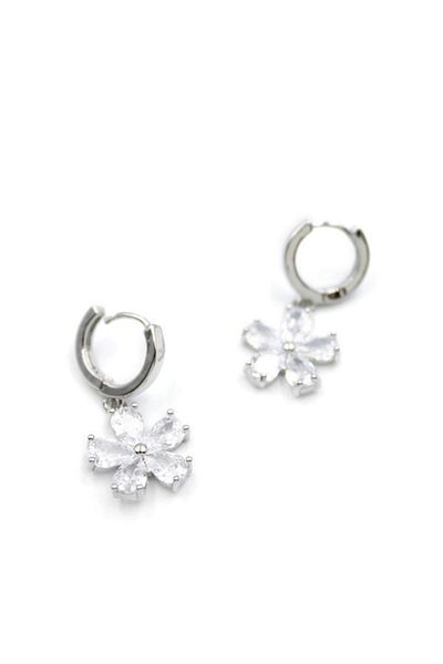 Rasanet Flower Earrings - White