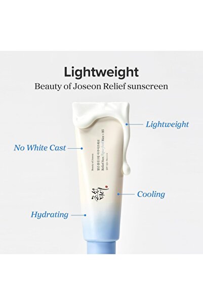 Beauty of Joseon كريم ريليف صن أكوا فريش رايس + بي 5، 50 مل