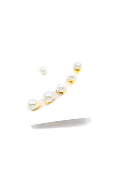 Rasanet Multiple Steel Pearl Earrings - Gold