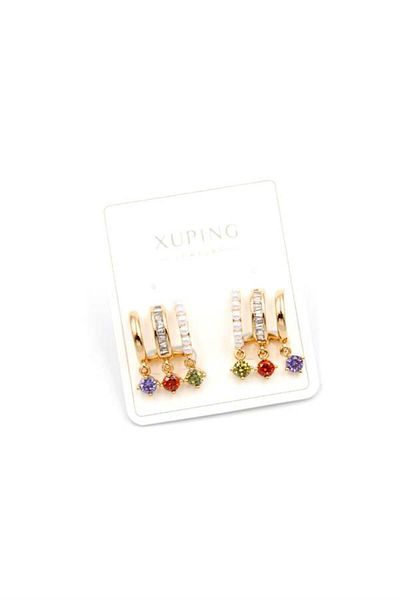 Rasanet Jewelled Earrings - Gold