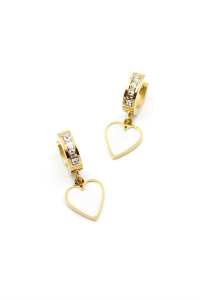 Rasanet Heart Earrings - Gold