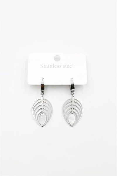 Rasanet Leaf earrings - silver