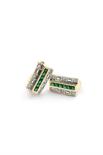 Rasanet Jewelled Earrings - Green