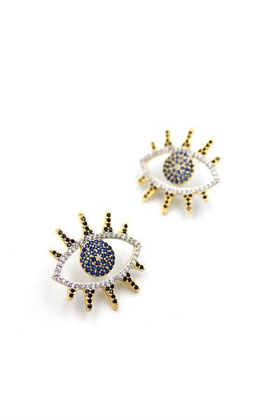 Rasanet Eye Earrings - Gold