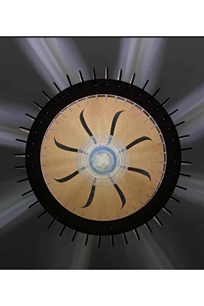 Luminars Modern Ahşap Arven Avize Rustik Sarkıt Avize Salon Avizesi