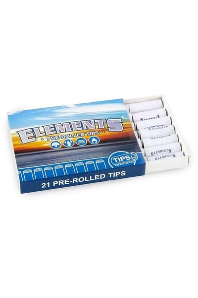 ELEMENTS Papers Set 21 Filtre pre-rulate Elements Blue fara chimicale, diametru 6mm x21