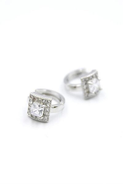 Rasanet Jewelled Earrings - Silver