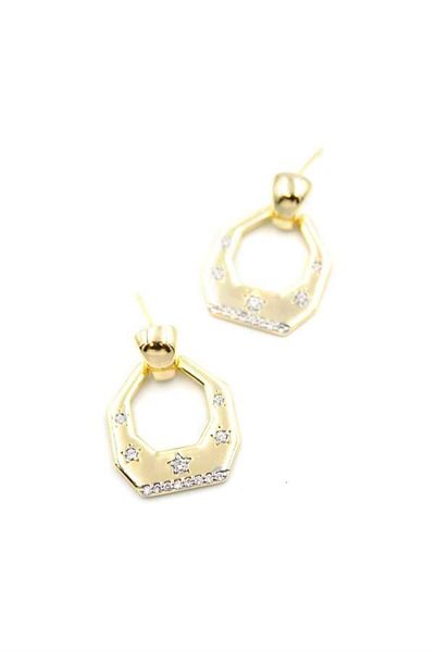 Rasanet Jewelled Earrings - Gold