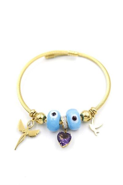 Rasanet Angel Charm Bracelet - Gold