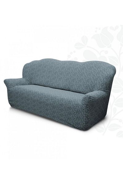 Lenjerii Deosebite Multi-elastic jacquard 2-seater sofa cover, Anthracite Grey