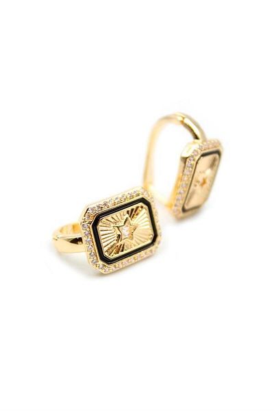 Rasanet Star Jewelled Earrings - White