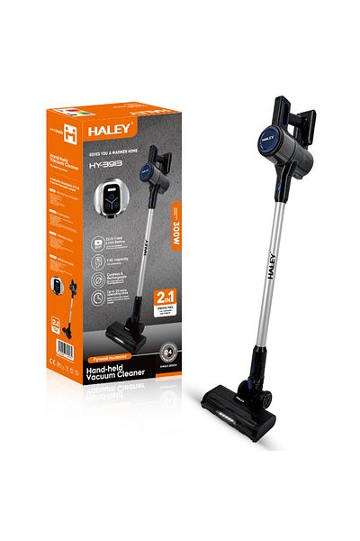 HALEY Aspirator vertical fără fir 2 în 1, 300 W, 22,2 V, autonomie de 35 de minute, perie LED, 1 L