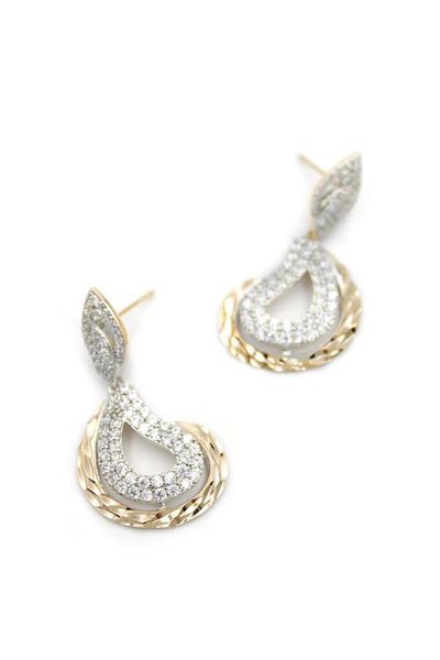 Rasanet Jewelled Earrings - Gold