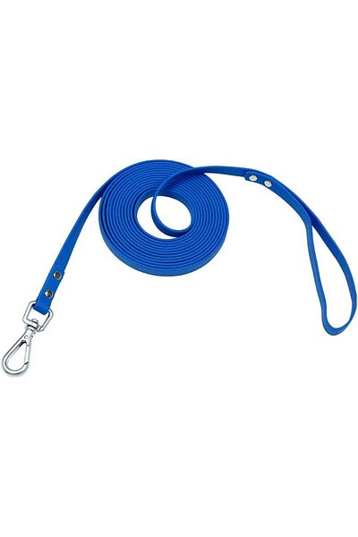 Nimble lesă pentru câini, PVC/metal, albastră, 9,2 m